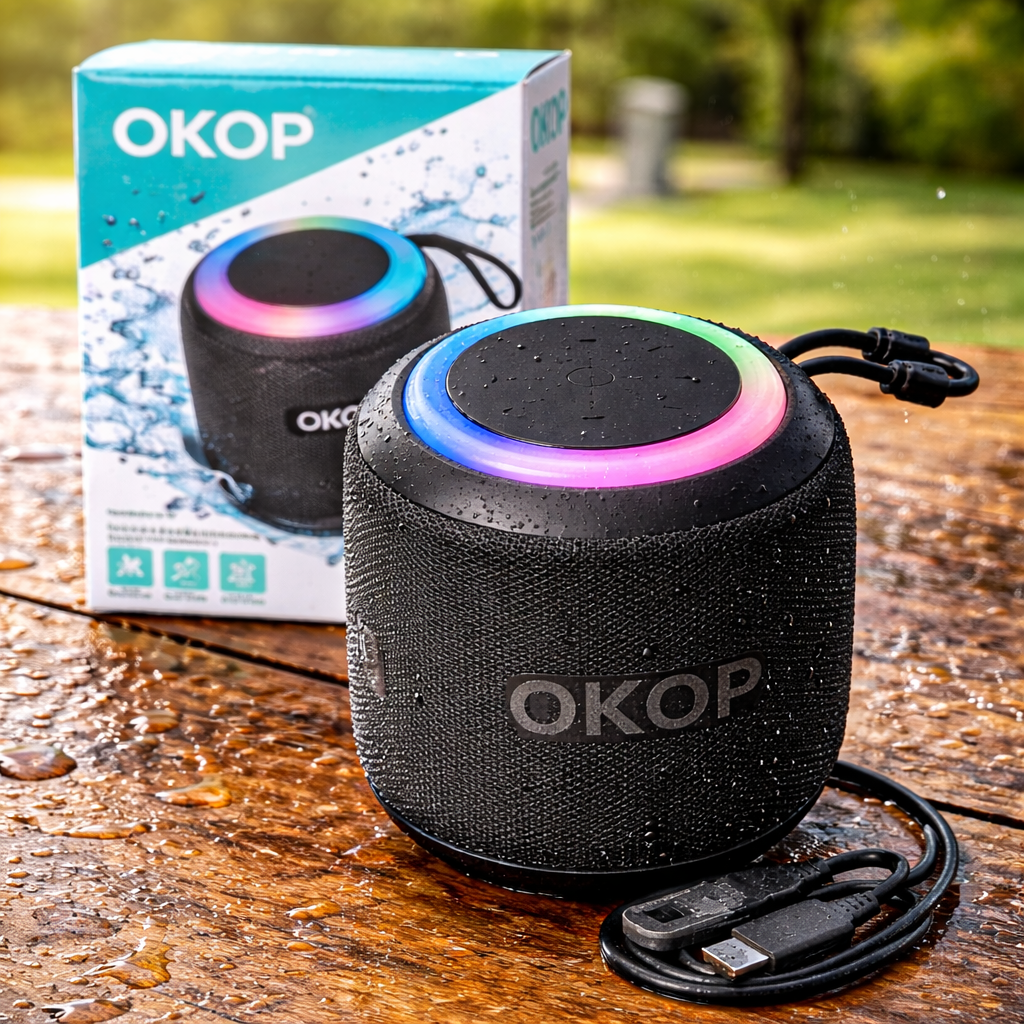 Boxă OKOP 5W LED multicolor 800mAh